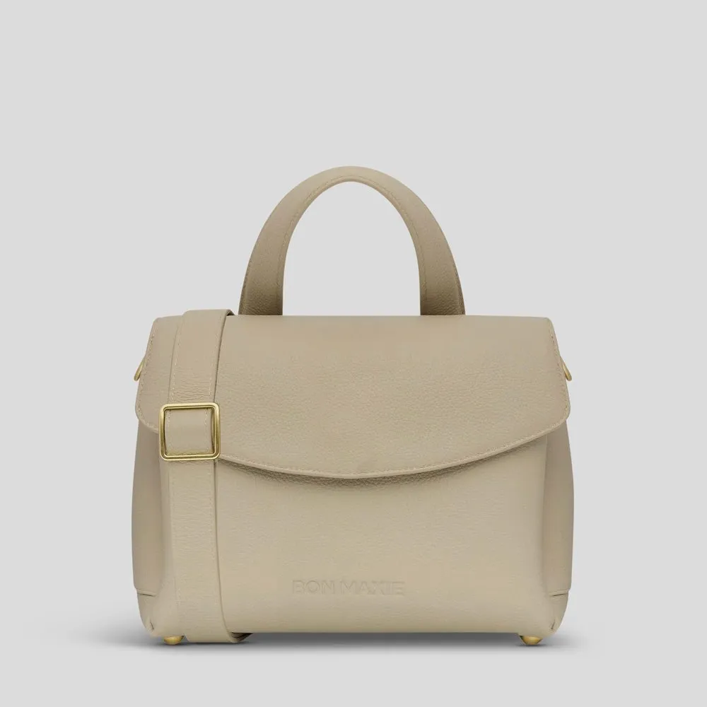 Tryhard Leather Crossbody Bag -- Stone